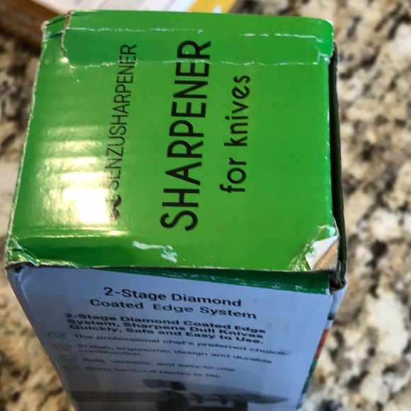 SENZU Sharpener for Knives 2-Stage Diamond Coated Edge System NEW in Box - Picture 10 of 10